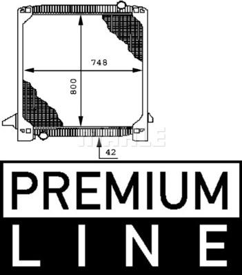 MAHLE CR 693 000P - Radiator, mühərrikin soyudulması furqanavto.az