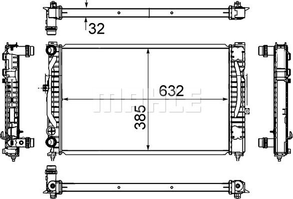 MAHLE CR 647 000S - Radiator, mühərrikin soyudulması furqanavto.az