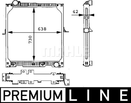 MAHLE CR 663 000P - Radiator, mühərrikin soyudulması furqanavto.az