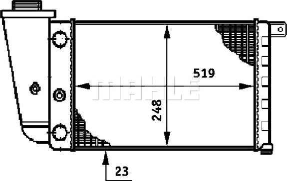 MAHLE CR 617 000S - Radiator, mühərrikin soyudulması furqanavto.az