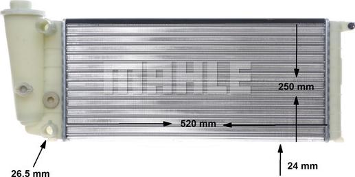 MAHLE CR 617 000S - Radiator, mühərrikin soyudulması furqanavto.az