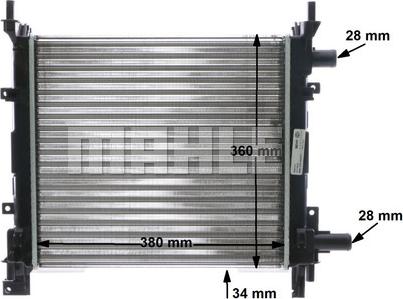 MAHLE CR 626 000S - Radiator, mühərrikin soyudulması furqanavto.az