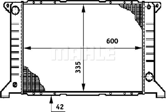 MAHLE CR 623 000S - Radiator, mühərrikin soyudulması furqanavto.az