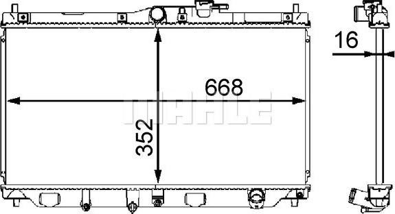 MAHLE CR 199 000S - Radiator, mühərrikin soyudulması furqanavto.az