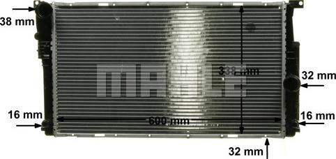 MAHLE CR 1909 000P - Radiator, mühərrikin soyudulması furqanavto.az