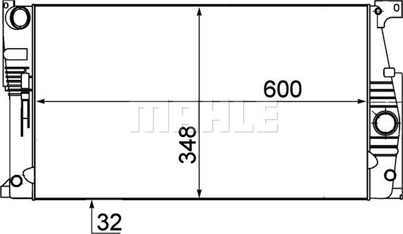 MAHLE CR 1909 000P - Radiator, mühərrikin soyudulması furqanavto.az