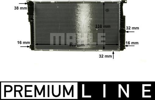 MAHLE CR 1909 000P - Radiator, mühərrikin soyudulması furqanavto.az