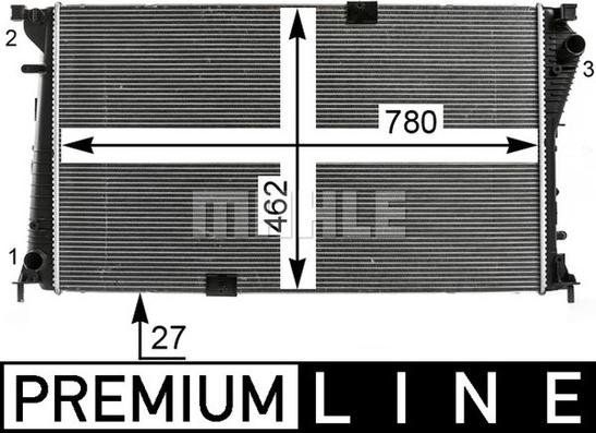 MAHLE CR 19 000P - Radiator, mühərrikin soyudulması furqanavto.az