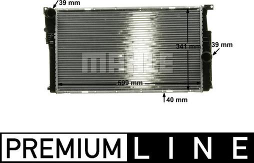 MAHLE CR 1908 000P - Radiator, mühərrikin soyudulması furqanavto.az