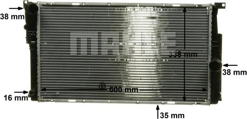 MAHLE CR 1907 000P - Radiator, mühərrikin soyudulması furqanavto.az