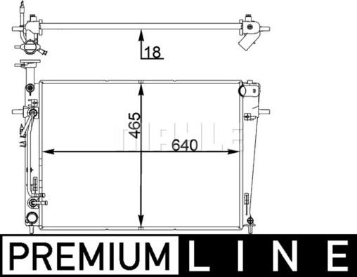 MAHLE CR 1402 000P - Radiator, mühərrikin soyudulması furqanavto.az