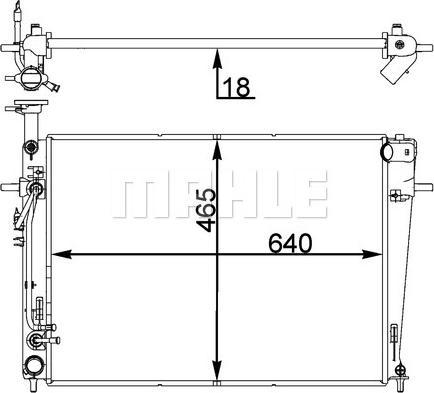 MAHLE CR 1402 000P - Radiator, mühərrikin soyudulması furqanavto.az