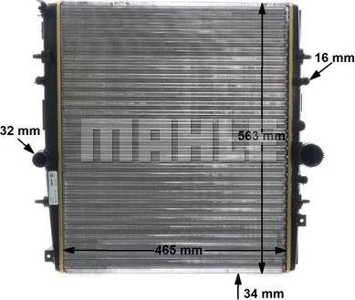 MAHLE CR 1436 000S - Radiator, mühərrikin soyudulması furqanavto.az