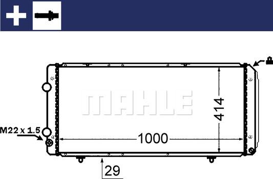 MAHLE CR 1430 000S - Radiator, mühərrikin soyudulması furqanavto.az