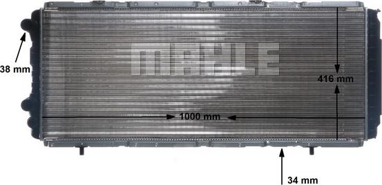 MAHLE CR 1430 000S - Radiator, mühərrikin soyudulması furqanavto.az