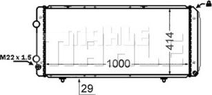 MAHLE CR 1430 000S - Radiator, mühərrikin soyudulması furqanavto.az