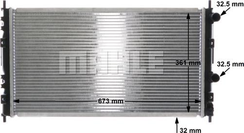 MAHLE CR 1427 000S - Radiator, mühərrikin soyudulması furqanavto.az