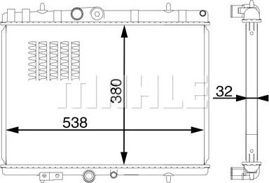 MAHLE CR 1599 000S - Radiator, mühərrikin soyudulması furqanavto.az