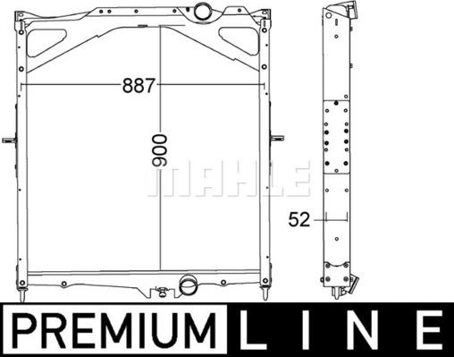 MAHLE CR 1556 000P - Radiator, mühərrikin soyudulması furqanavto.az