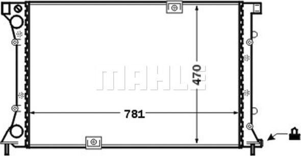 MAHLE CR 1505 000S - Radiator, mühərrikin soyudulması furqanavto.az