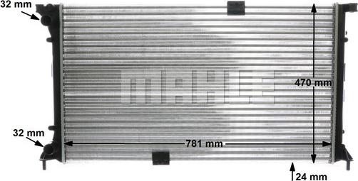 MAHLE CR 1505 000S - Radiator, mühərrikin soyudulması furqanavto.az