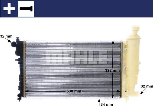 MAHLE CR 169 000S - Radiator, mühərrikin soyudulması furqanavto.az