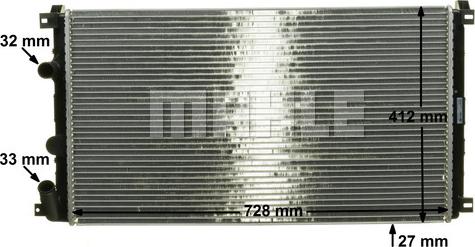 MAHLE CR 1683 000S - Radiator, mühərrikin soyudulması furqanavto.az