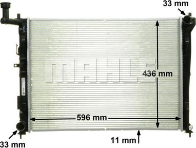 MAHLE CR 1118 000P - Radiator, mühərrikin soyudulması furqanavto.az