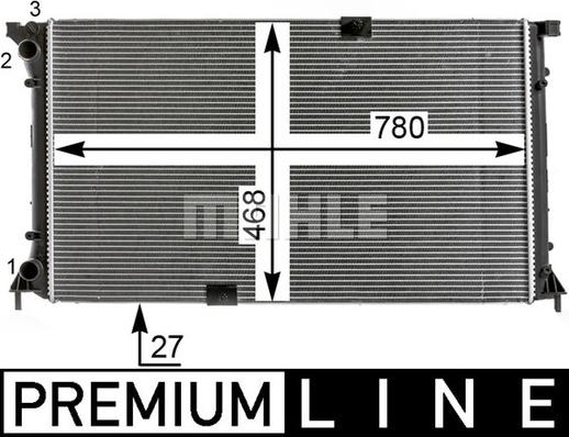 MAHLE CR 18 000P - Radiator, mühərrikin soyudulması furqanavto.az