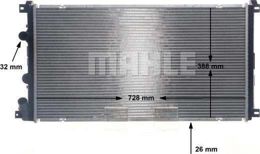 MAHLE CR 13 000S - Radiator, mühərrikin soyudulması furqanavto.az