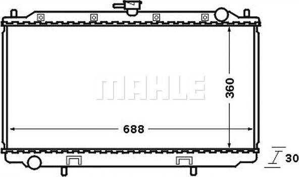 MAHLE CR 138 000S - Radiator, mühərrikin soyudulması furqanavto.az