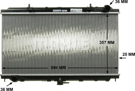 MAHLE CR 138 000S - Radiator, mühərrikin soyudulması furqanavto.az