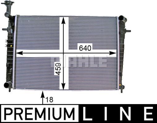 MAHLE CR 1333 000P - Radiator, mühərrikin soyudulması furqanavto.az