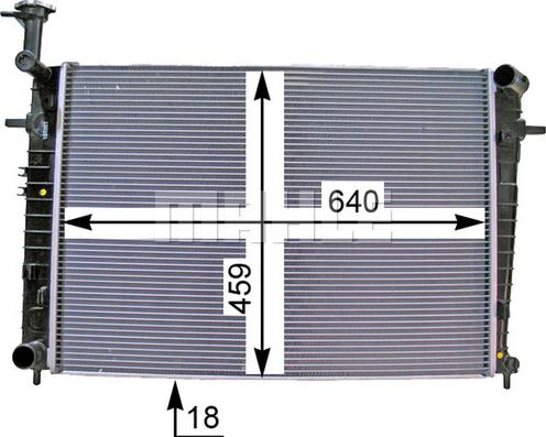 MAHLE CR 1333 000P - Radiator, mühərrikin soyudulması furqanavto.az