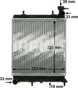 MAHLE CR 1281 000P - Radiator, mühərrikin soyudulması furqanavto.az