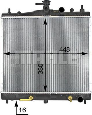 MAHLE CR 1789 000S - Radiator, mühərrikin soyudulması furqanavto.az