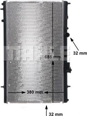 MAHLE CR 800 000S - Radiator, mühərrikin soyudulması furqanavto.az