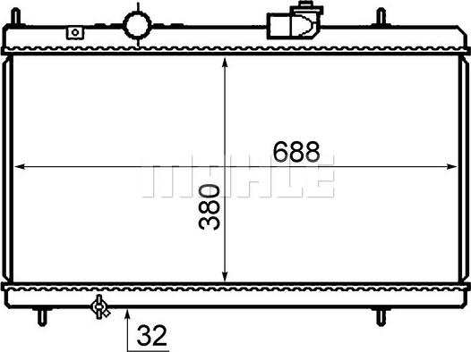 MAHLE CR 800 000S - Radiator, mühərrikin soyudulması furqanavto.az