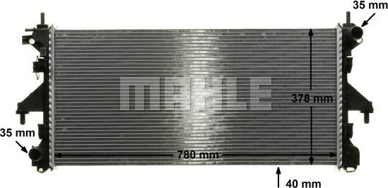 MAHLE CR 887 000P - Radiator, mühərrikin soyudulması furqanavto.az