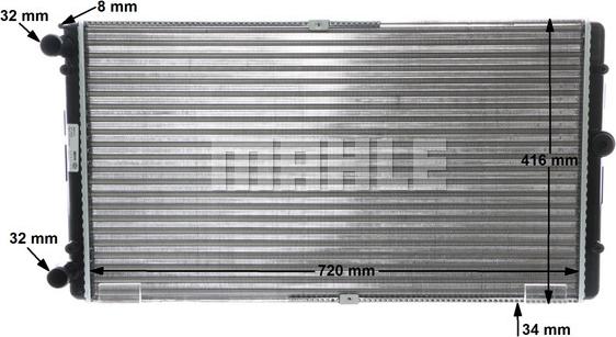 MAHLE CR 829 000S - Radiator, mühərrikin soyudulması furqanavto.az