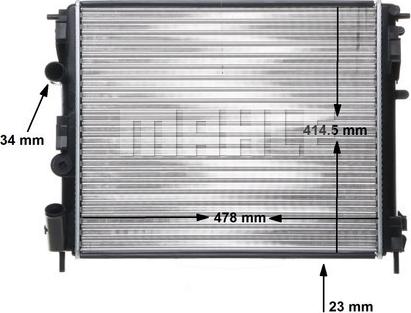 MAHLE CR 35 000S - Radiator, mühərrikin soyudulması furqanavto.az