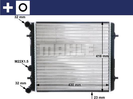 MAHLE CR 367 000S - Radiator, mühərrikin soyudulması furqanavto.az