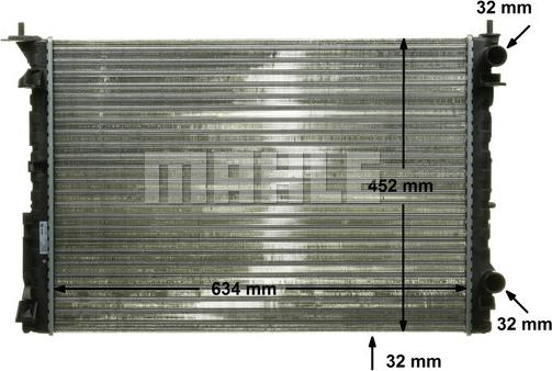 MAHLE CR 311 000P - Radiator, mühərrikin soyudulması furqanavto.az