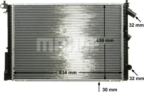 MAHLE CR 312 000P - Radiator, mühərrikin soyudulması furqanavto.az