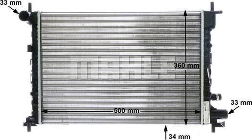 MAHLE CR 381 000S - Radiator, mühərrikin soyudulması furqanavto.az