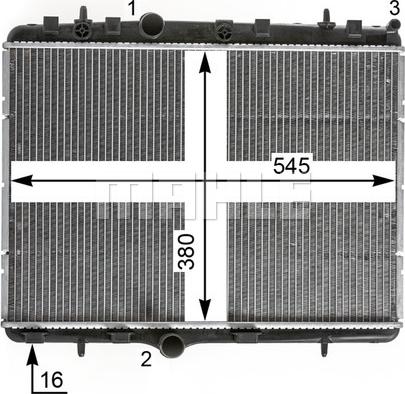 MAHLE CR 2014 000P - Radiator, mühərrikin soyudulması furqanavto.az