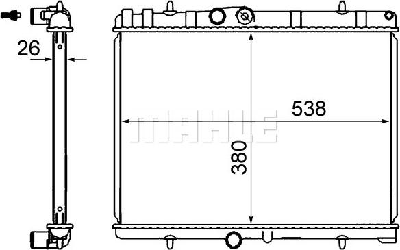 MAHLE CR 2014 000S - Radiator, mühərrikin soyudulması furqanavto.az