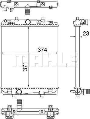 MAHLE CR 2035 000S - Radiator, mühərrikin soyudulması furqanavto.az