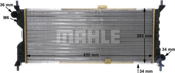 MAHLE CR 286 000S - Radiator, mühərrikin soyudulması furqanavto.az