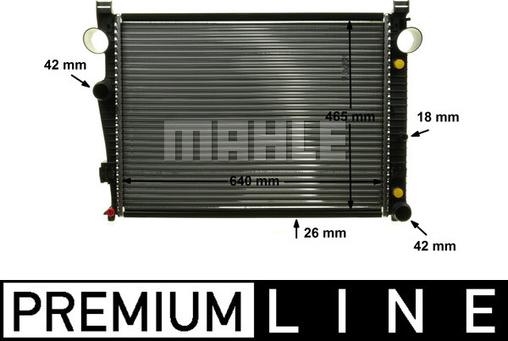 MAHLE CR 2208 000P - Radiator, mühərrikin soyudulması furqanavto.az